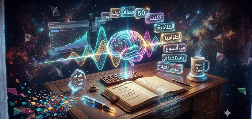 ثورة الإنتاجية: كيف تكتب 50 مقالاً احترافياً في أسبوع باستخدام 