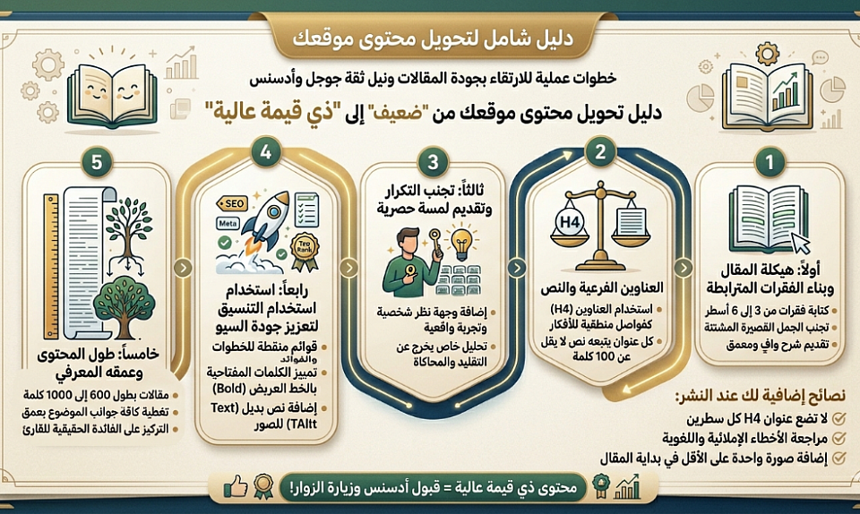 دليل شامل لتحويل محتوى موقعك من 