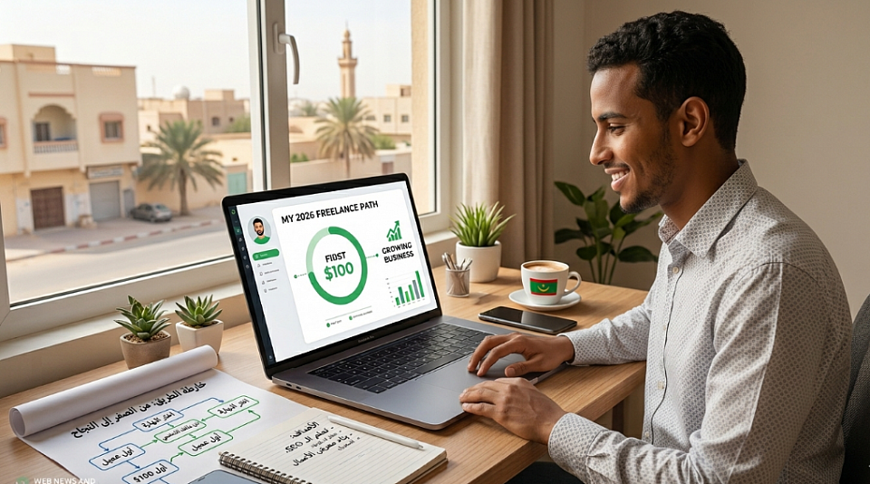 ​خارطة الطريق 2026: كيف تبدأ العمل الحر من الصفر حتى تحقيق أول 100 دولار؟