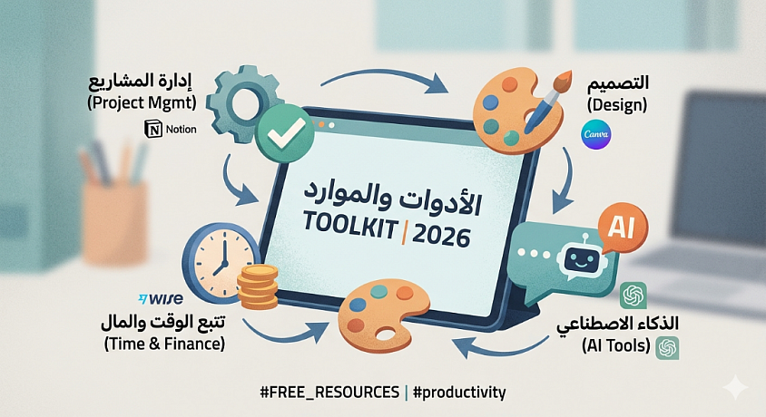 الدليل الشامل لأفضل أدوات وموارد العمل الحر 2026: طريقك نحو الاحترافية