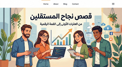 قصص نجاح المستقلين: من العثرات الأولى إلى القمة الرقمية