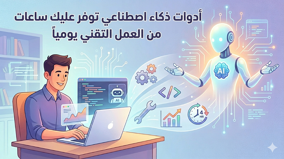 أدوات ذكاء اصطناعي توفر عليك ساعات من العمل التقني يومياً