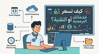 ​كيف تسعر خدماتك البرمجية أو التقنية؟ (دراسة حسابية لضمان الربح وتجنب الخسارة)