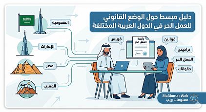 دليل مبسط حول الوضع القانوني للعمل الحر في الدول العربية المختلفة
